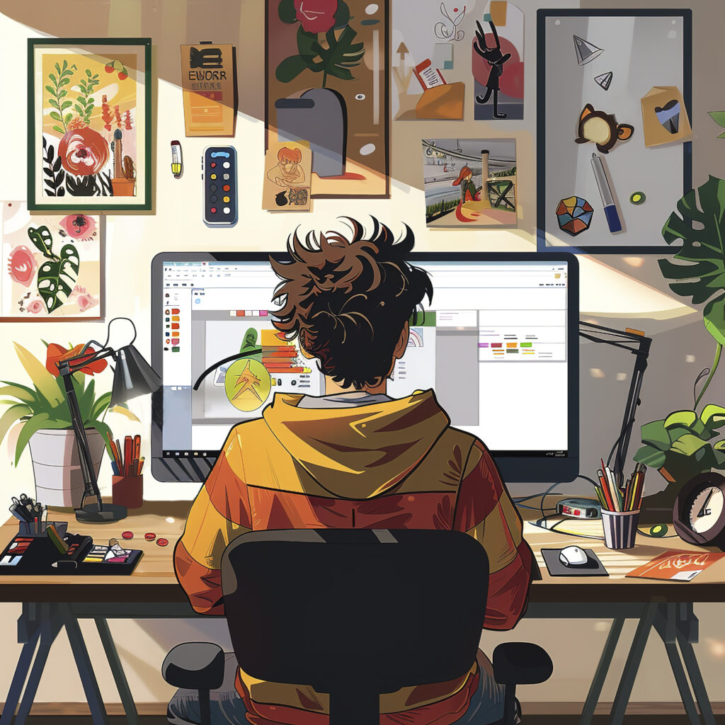 poste de travail pour notre Agence Marketing Digital à Kinshasa